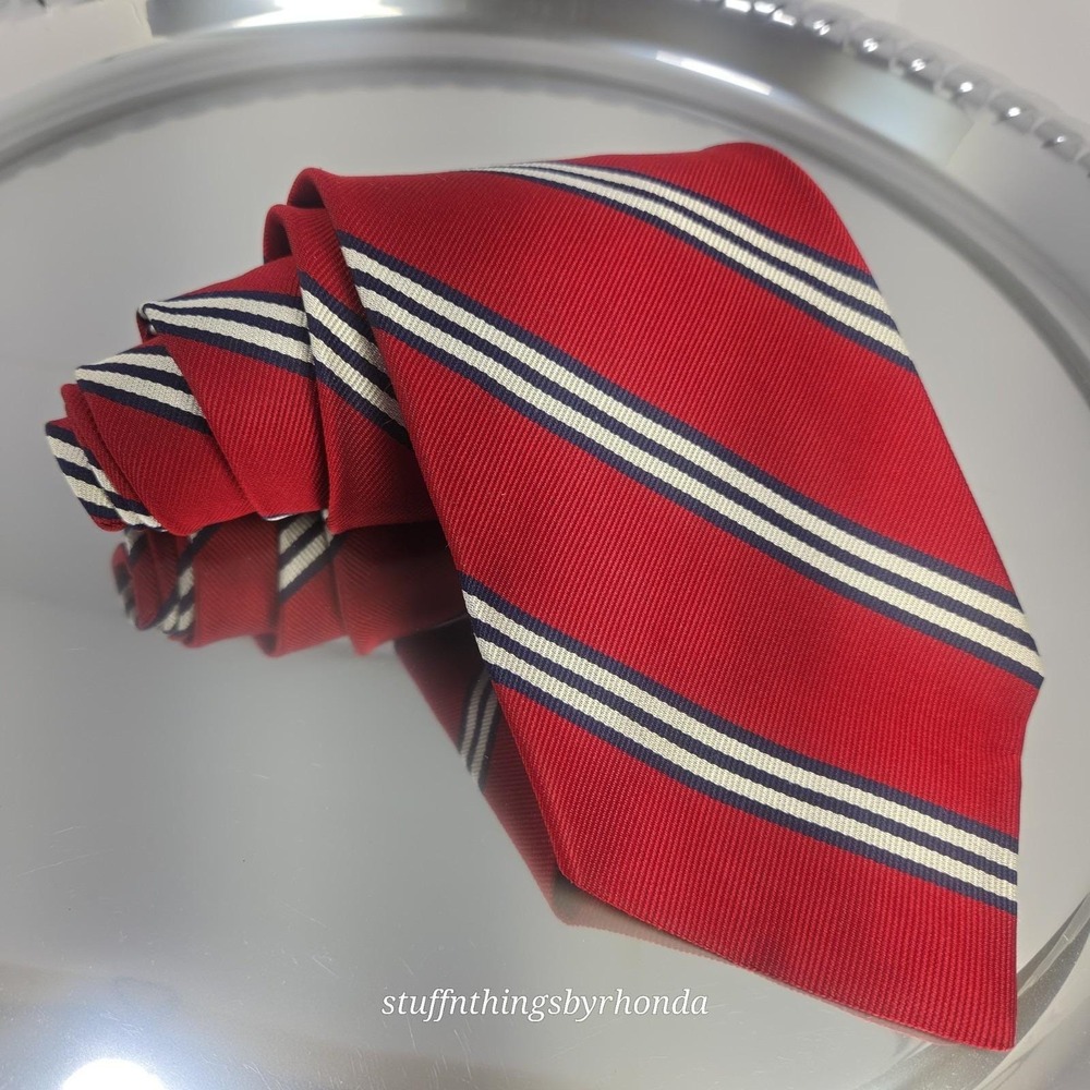 Vintage 80's 90's Abercrombie & Fitch Gentlemen's Clothiers Silk REPP Tie 56"x4"
